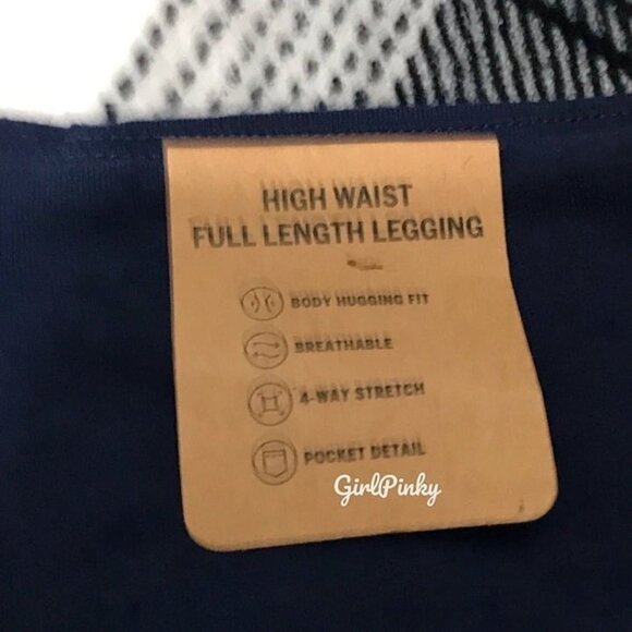 victoria secret PINK leggings outfit with CAMPUS MIDNIGHT NAVY TEE SIZE 2XL - Picture 6 of 11